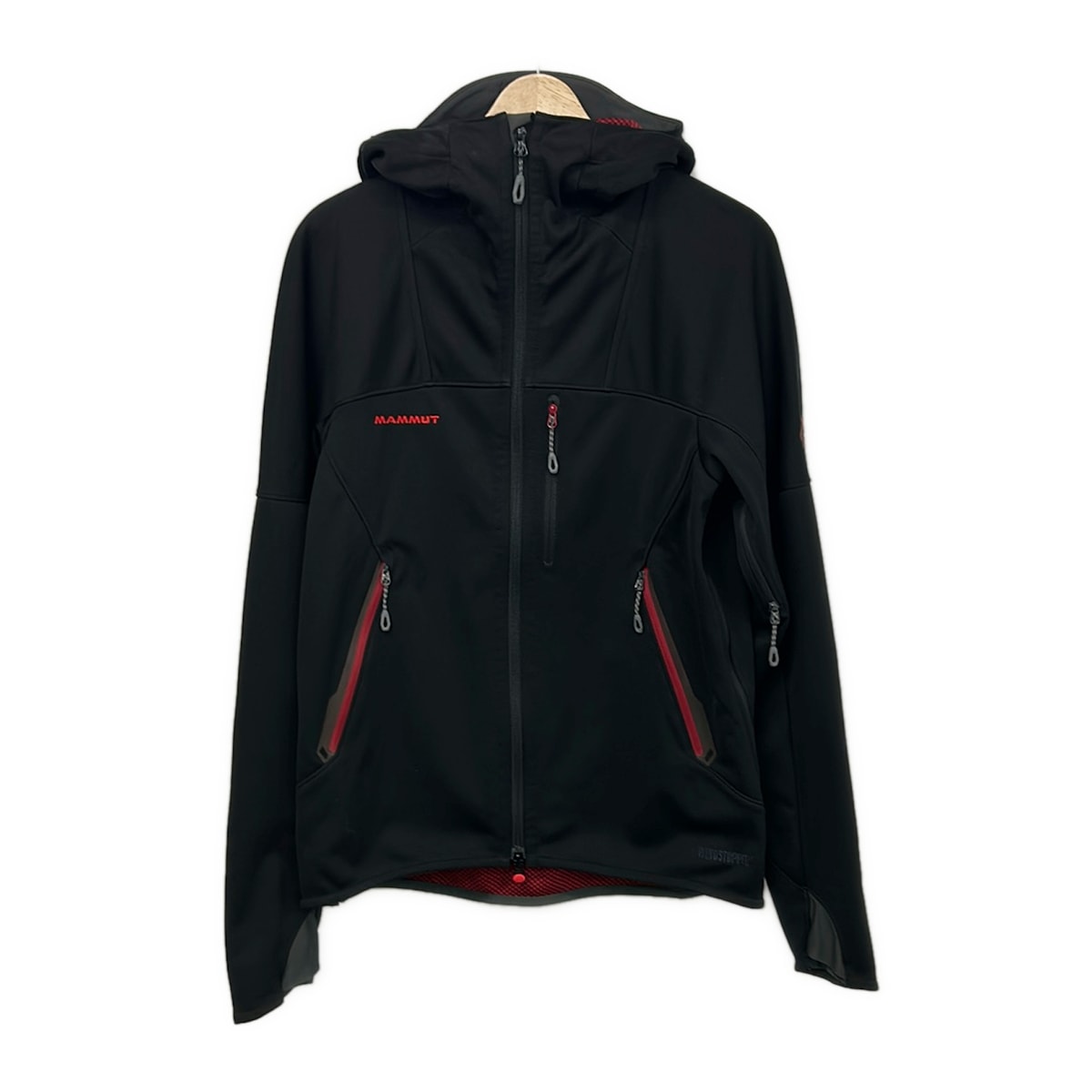 【新着】【中古】MAMMUT(マムート) 上衣 長袖/春/秋 黒×赤いこと
