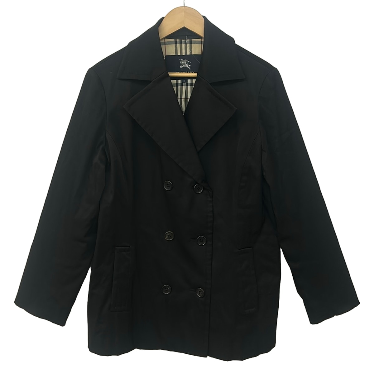 【新着】【中古】Burberry LONDON(バーバリーロンドン) 厚地の外套 長袖/中綿/秋/冬 黒