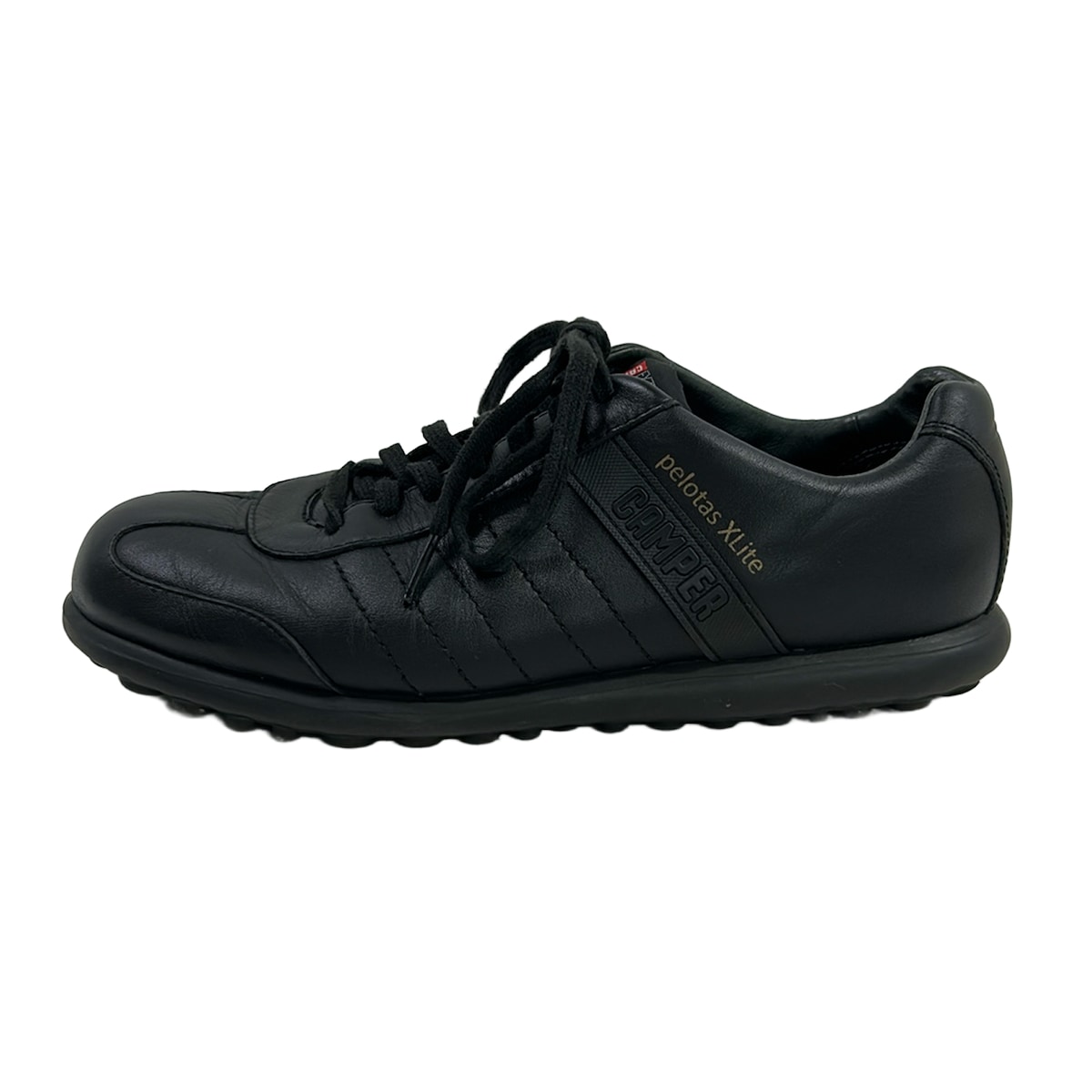 【中古】CAMPER(カンペール) スニーカー インソール取りはらい可 黒 なめし革