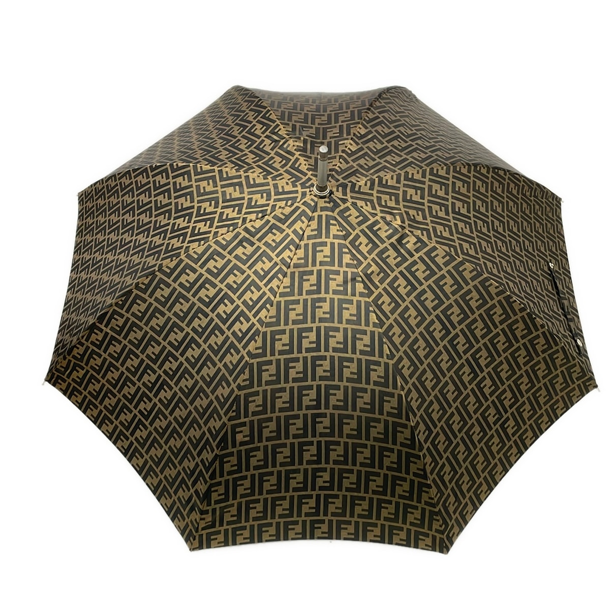 【新着】【中古】FENDI(フェンディ) 傘 ズッカ柄 ベージュ×黒