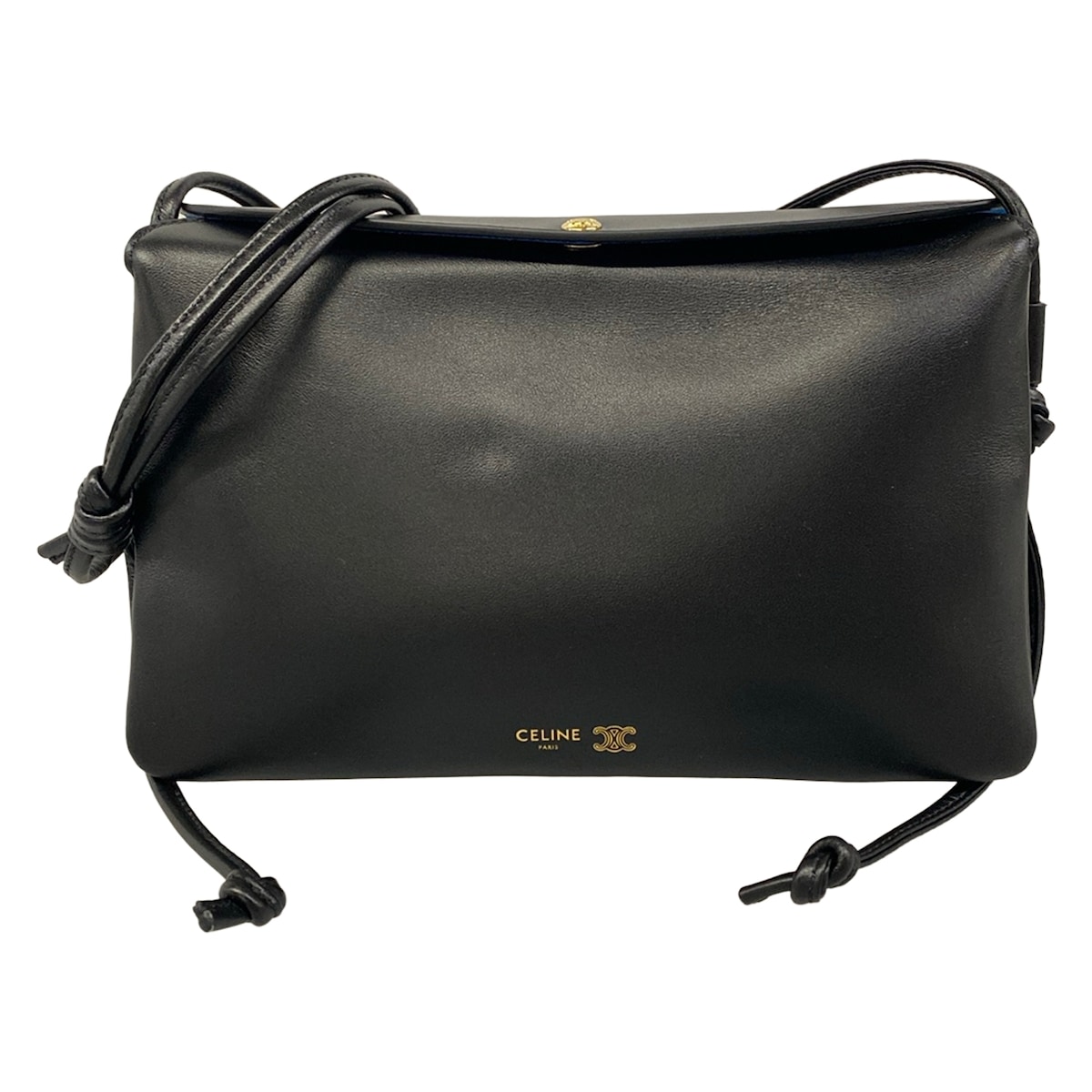 【新着】【中古】CELINE(セリーヌ) 3重協奏曲下げ翼 ショルダーバッグ 黒 子ヒツジひと肌