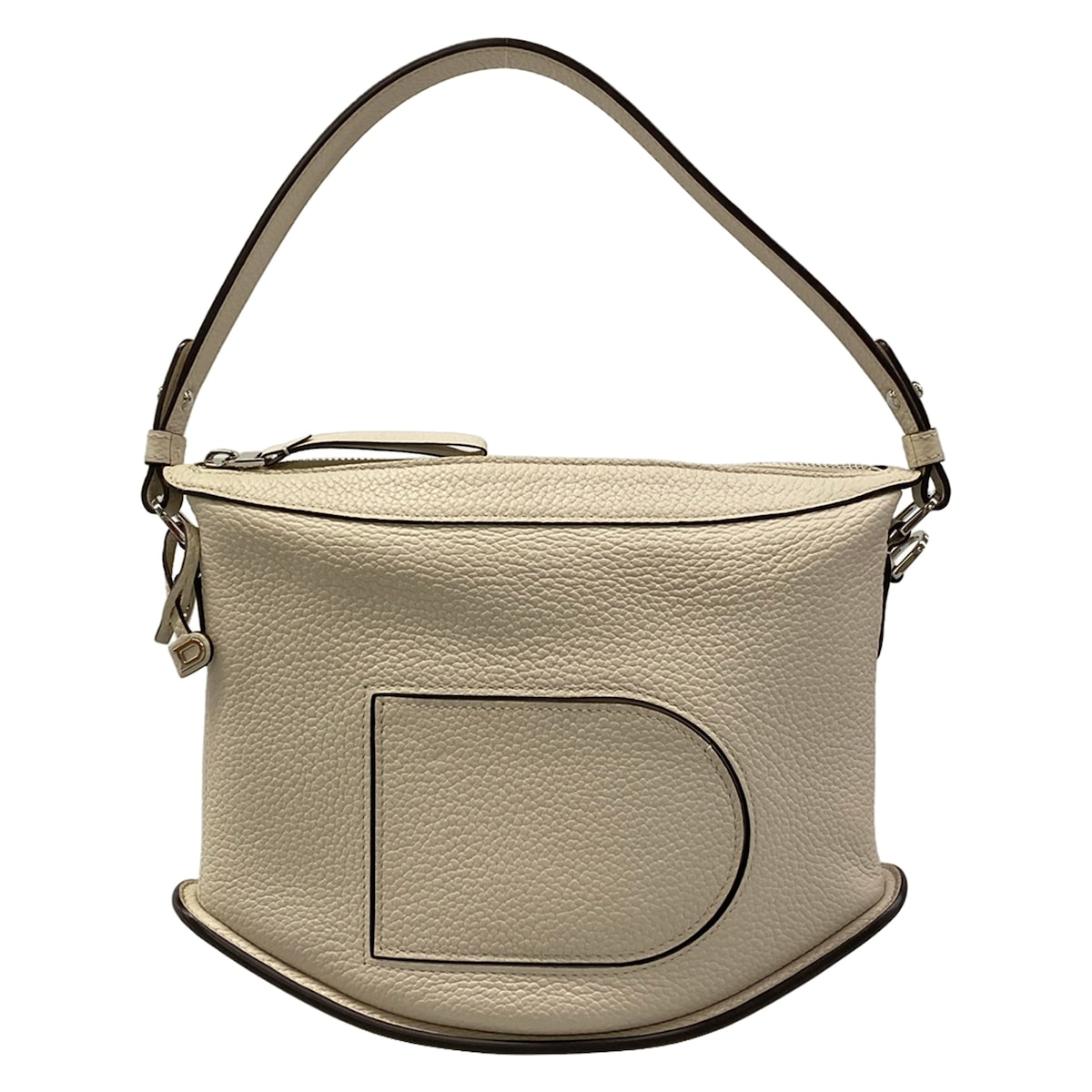【中古】DELVAUX(デル洋弓) 食麺麭 律動的な調子 ハンドバック パンチング セサミ なめし革