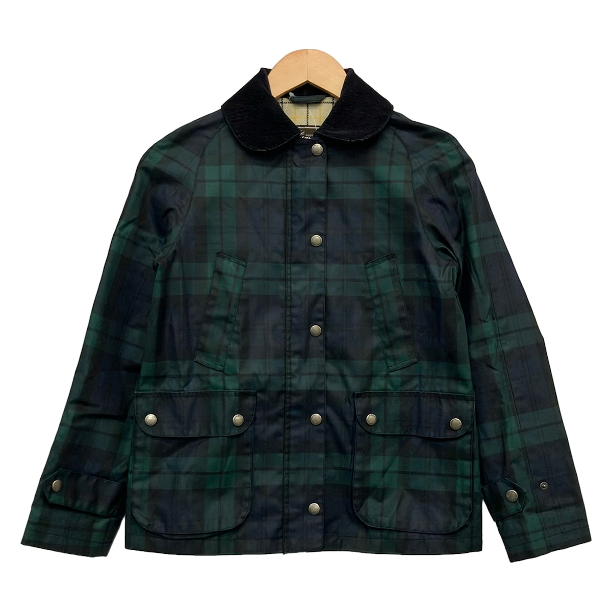 【新着】【中古】TRADITIONAL WEATHERWEAR(トラディショナルウェザーウェア) 上衣 長袖/ジップアップ/読み合わせる柄/秋 うす暗い緑であること×ダークネイビー×黒