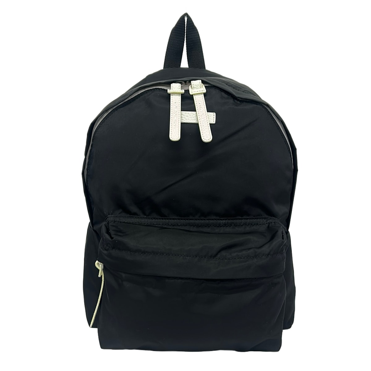 【中古】AccessoiresDeMademoiselle(ADMJ)(アクセソワ・ドゥ・マドモワゼル) リュックサック 黒 レザー｜ブランディア　店