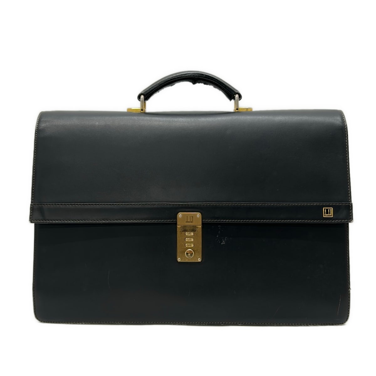 【新着】【中古】dunhill/ALFREDDUNHILL(ダン吸血鬼) 商行為御徒面子 本体鍵を掛ける電話番号【888】 黒 なめし革