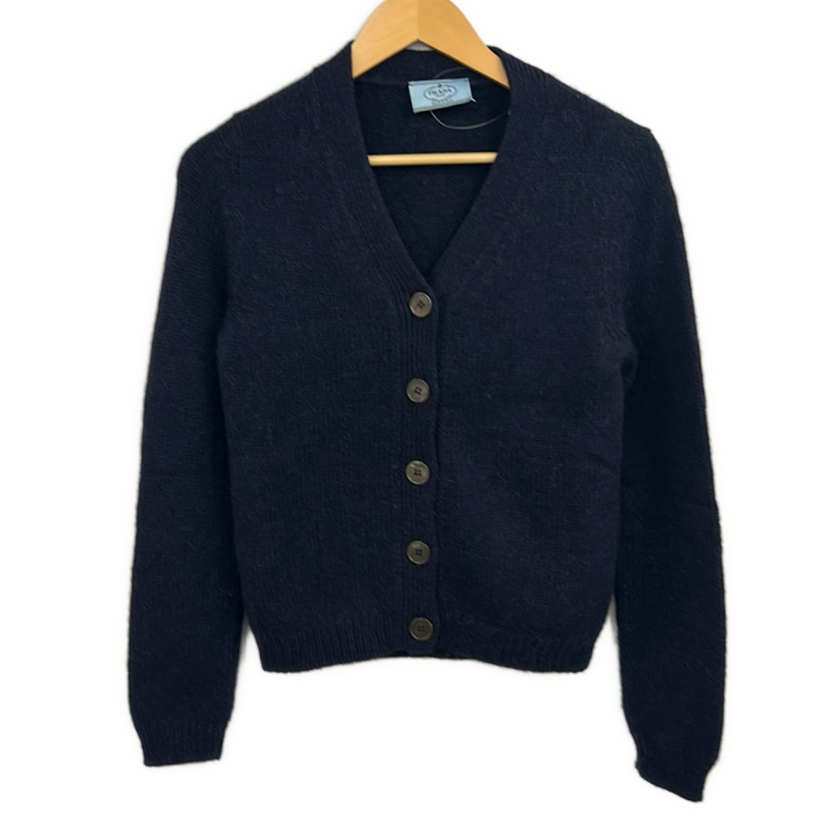 【新着】【中古】PRADA(プラダ) ジレー 長袖/アルパカ ダークネイビー