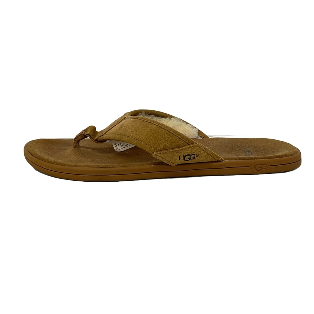 【新着】【中古】UGG(アグ) 砂浜サンダル 赤銅色 羊肉