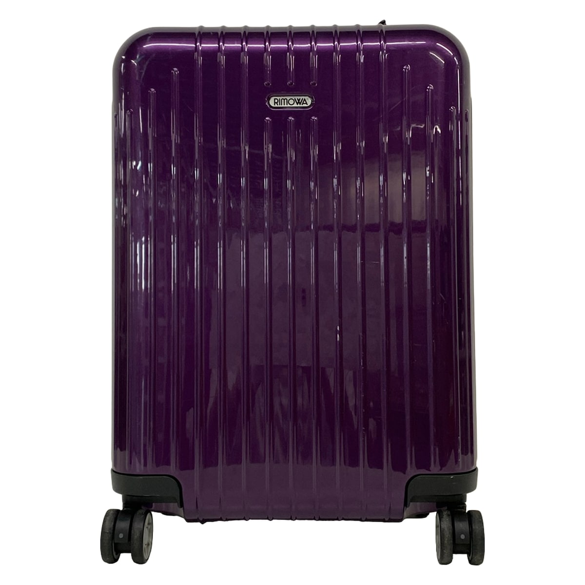 【新着】【中古】RIMOWA(リモワ) キャリーバッグ TSA鍵を掛ける電話番号【090】 パープル