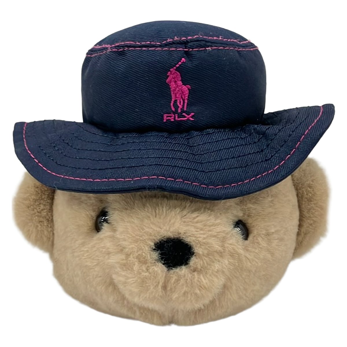 【新着】【中古】RLX(RalphLauren)(ラルフローレン) 合切袋 ポロベア/ゴルフどんぶり鉢合切袋 ベージュ×米国海軍×マルチ