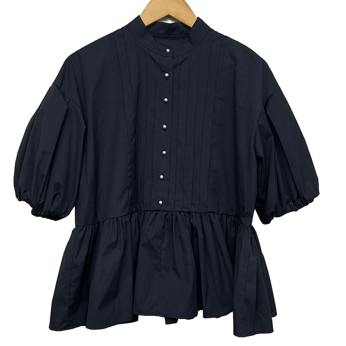 【新着】【中古】TSURU BY MARIKO OIKAWA(ツルバイマリコオイカワ) 長袖カットソー パール ダークネイビー