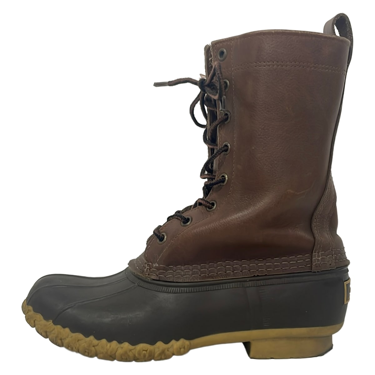 【中古】L.L.Bean(エルエルビーン) ショートブーツ インソール取外し可/レースアップ ダークブラウン レザー｜ブランディア　店