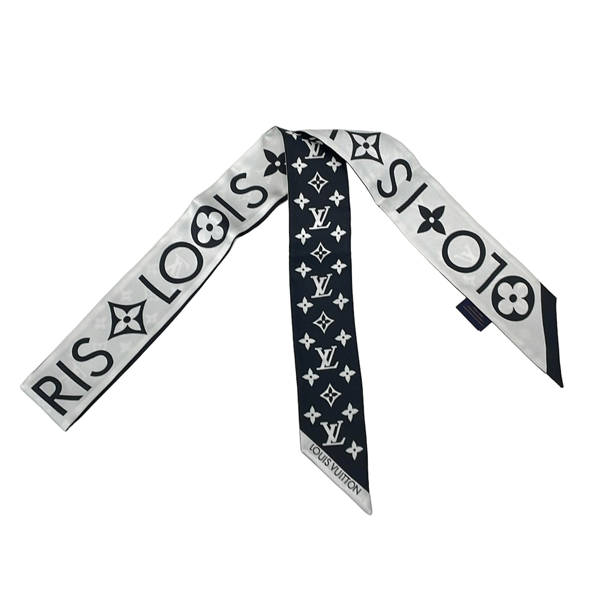 【新着】【中古】LOUIS VUITTON(ルイヴィトン) バンドーBB・モノグラム インフィニティ えり巻き シュロの葉えり巻き 白いこと