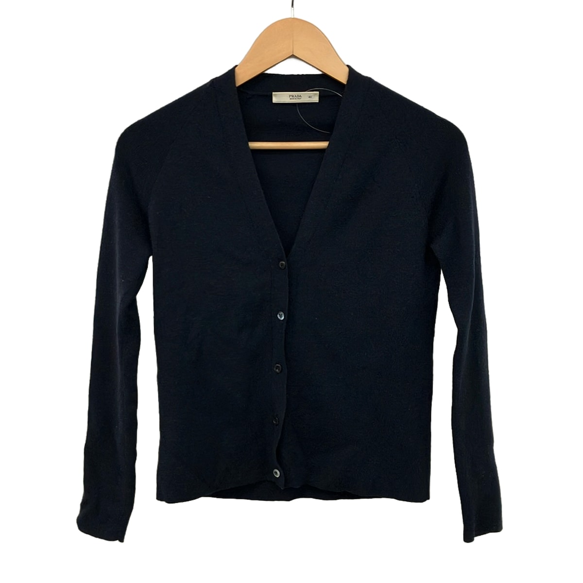 【新着】【中古】PRADA(プラダ) ジレー 長袖 ダークネイビー