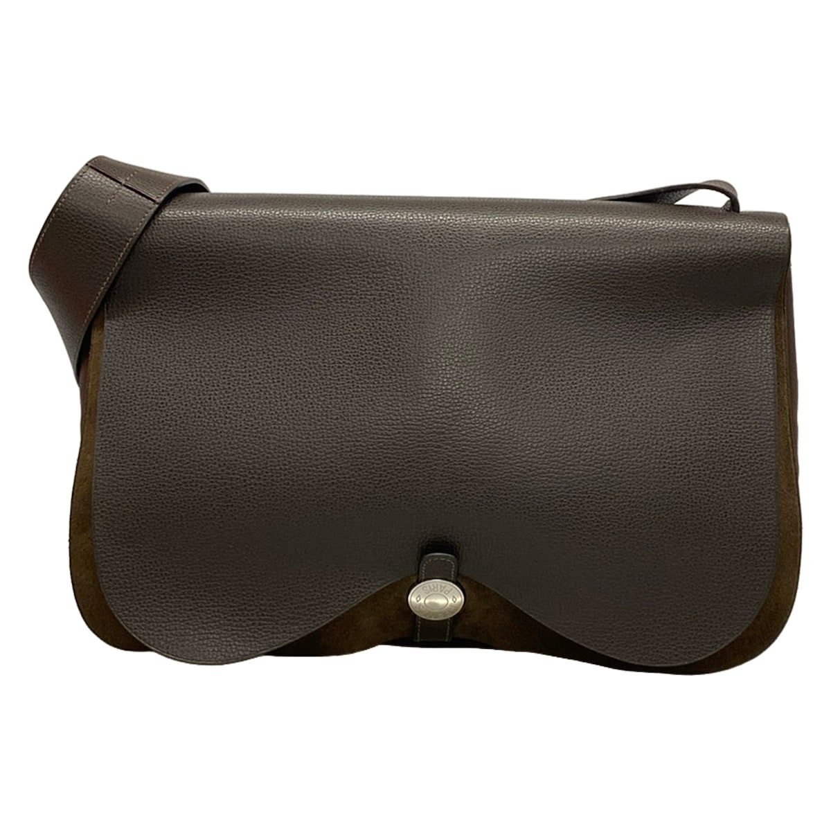 【新着】【中古】HERMES(エルメス) サックコロラドGM ショルダーバッグ しろがね色金具 喫茶店