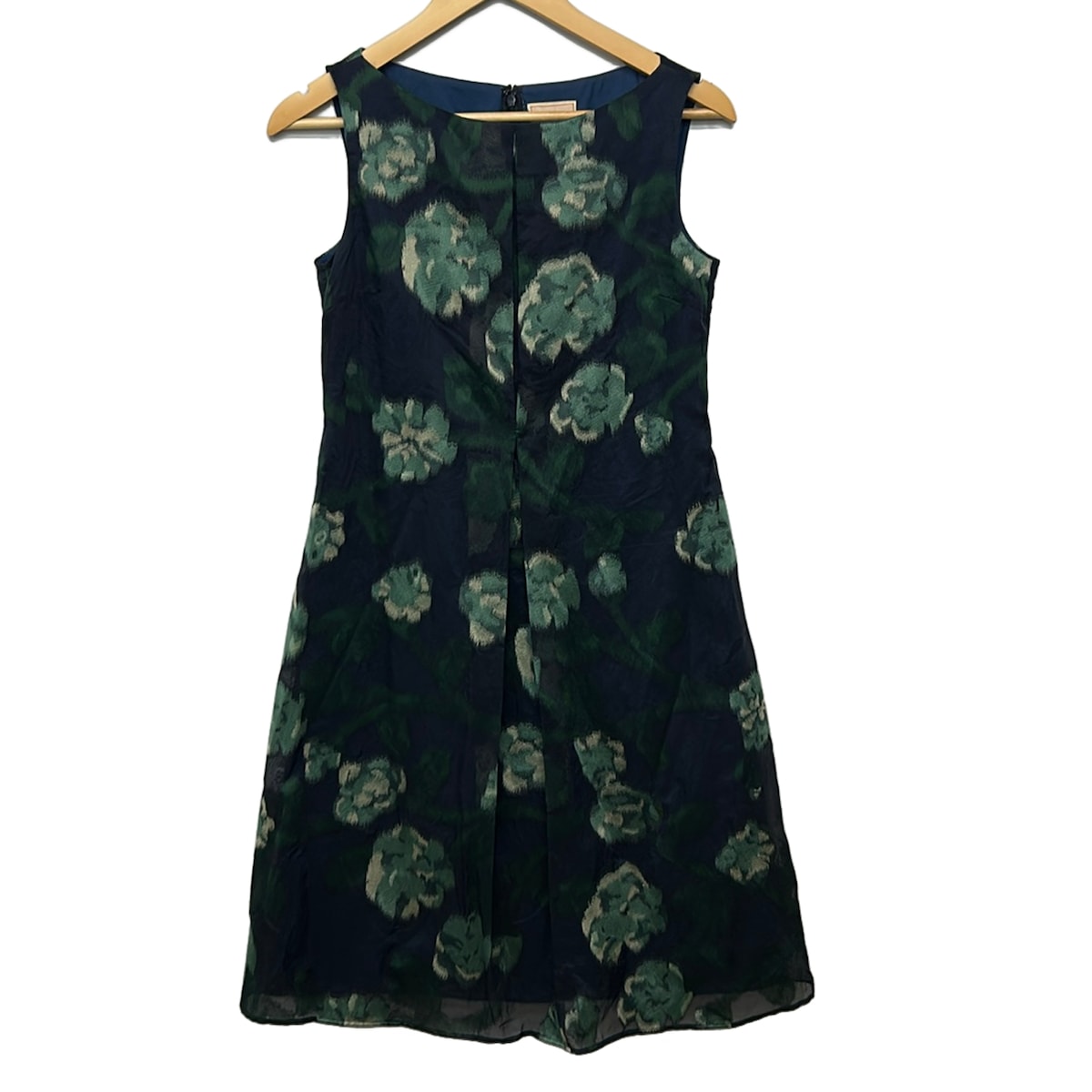 【新着】【中古】Sybilla(シ散らし広告) 衣装 ノースリーブ/ロング/花柄 ダークネイビー×うす暗い緑であること×マルチ