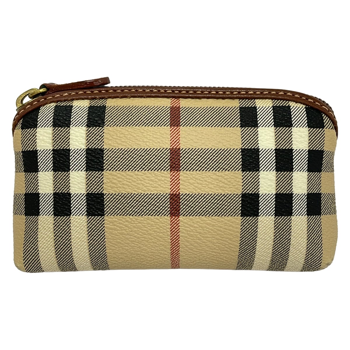 【新着】【中古】Burberry LONDON(バーバリーロンドン) コインケース 照合のしるし柄/手当たり輪っか付き添い人 ベージュ×黒×マルチ