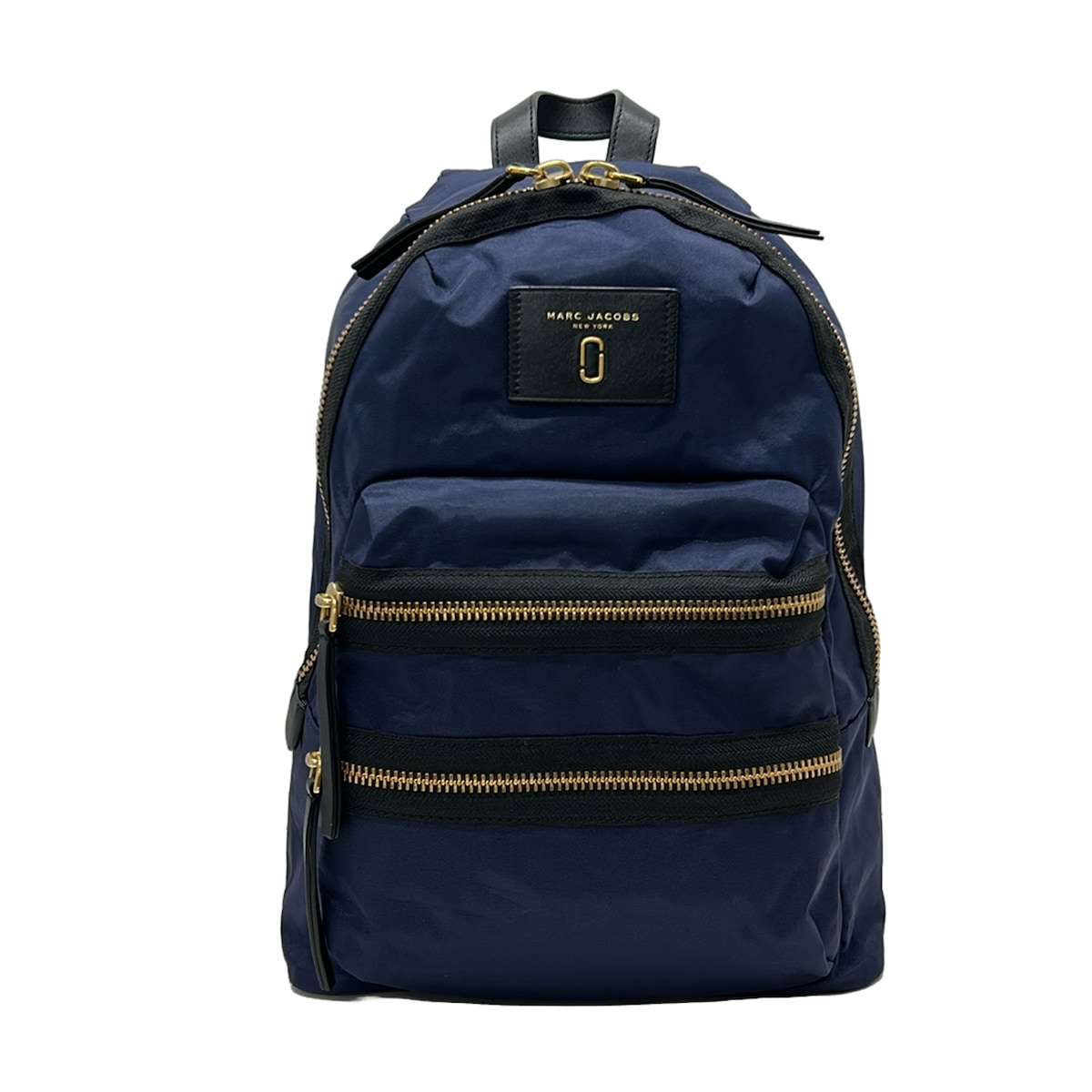 【新着】【中古】MARC JACOBS(マークジェイコブス) バイカーバックパック 背嚢 米国海軍×黒 なめし革