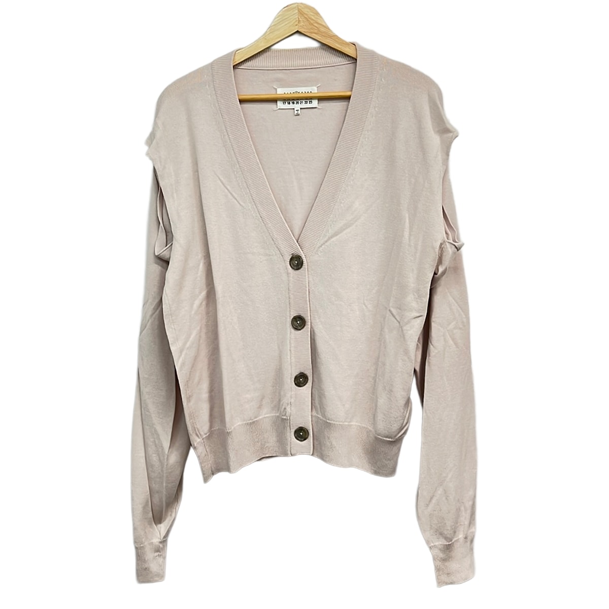 【中古】Maison Margiela(メゾンマルジェラ) ジレー 長袖 ともし火サクラ色