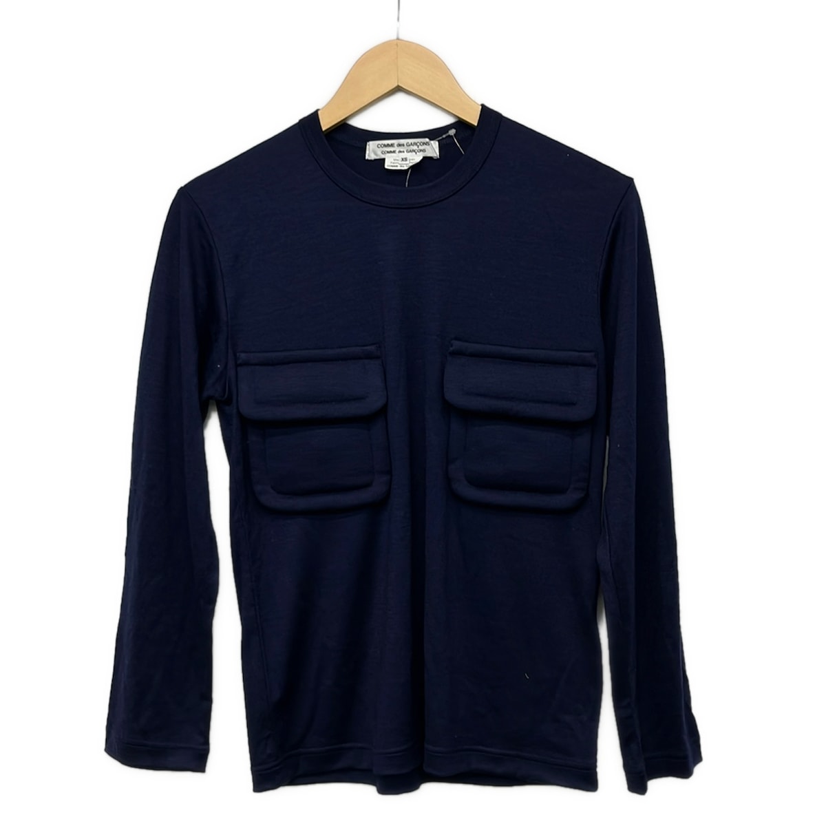 【新着】【中古】COMMEdesGARCONS COMMEdesGARCONS(コムデギャルソンコムデギャルソン) 長袖カットソー 労働者の一団のど首 米国海軍