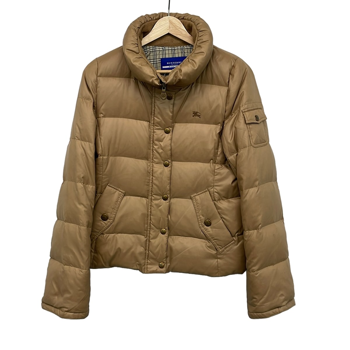 【新着】【中古】Burberry Blue Label(バーバリーブルーレーベル) 落ちこむ上衣 長袖/ジップアップ/冬 赤銅色