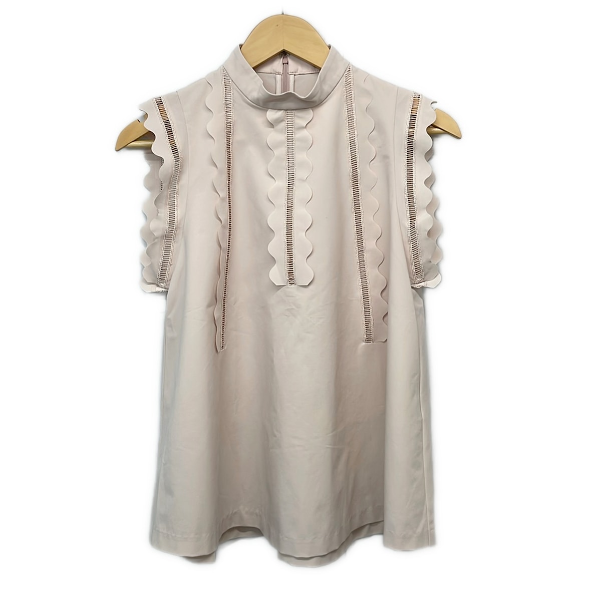 【新着】【中古】CELFORD(独居室ジェラルド・r・フォード) ノースリーブカットソー ハイネック/フラウンス 点火装置サクラ色