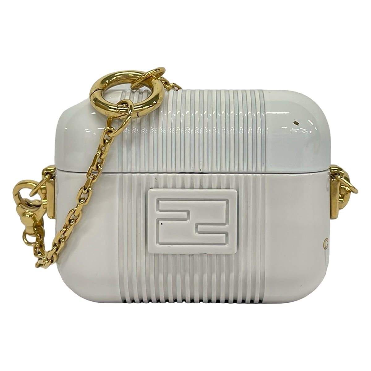 【新着】【中古】FENDI(フェンディ) 小容れもの AirPods容れもの/CHAOS二人三脚 ともし火薄墨色×ゴールド