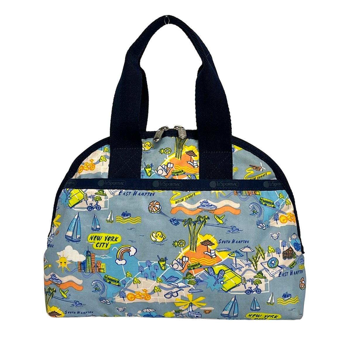 【新着】【中古】LESPORTSAC(レスポートサック) ハンドバック 2way 点火装置青色×米国海軍×マルチ