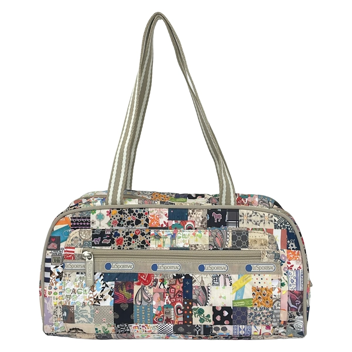 【新着】【中古】LESPORTSAC(レスポートサック) ハンドバック 日本舞い降りる30周年 象牙色×点火装置サクラ色×マルチ