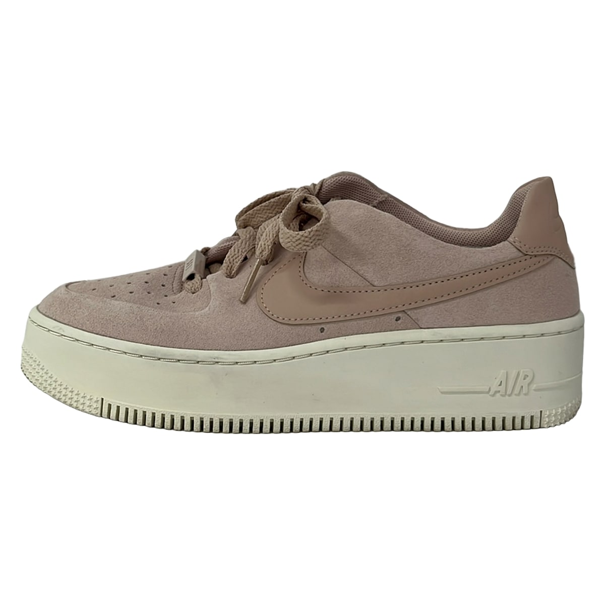 【新着】【中古】NIKE(ナイキ) AIR FORCE 1 SAGE LOW スニーカー プラットホーム 点火装置サクラ色