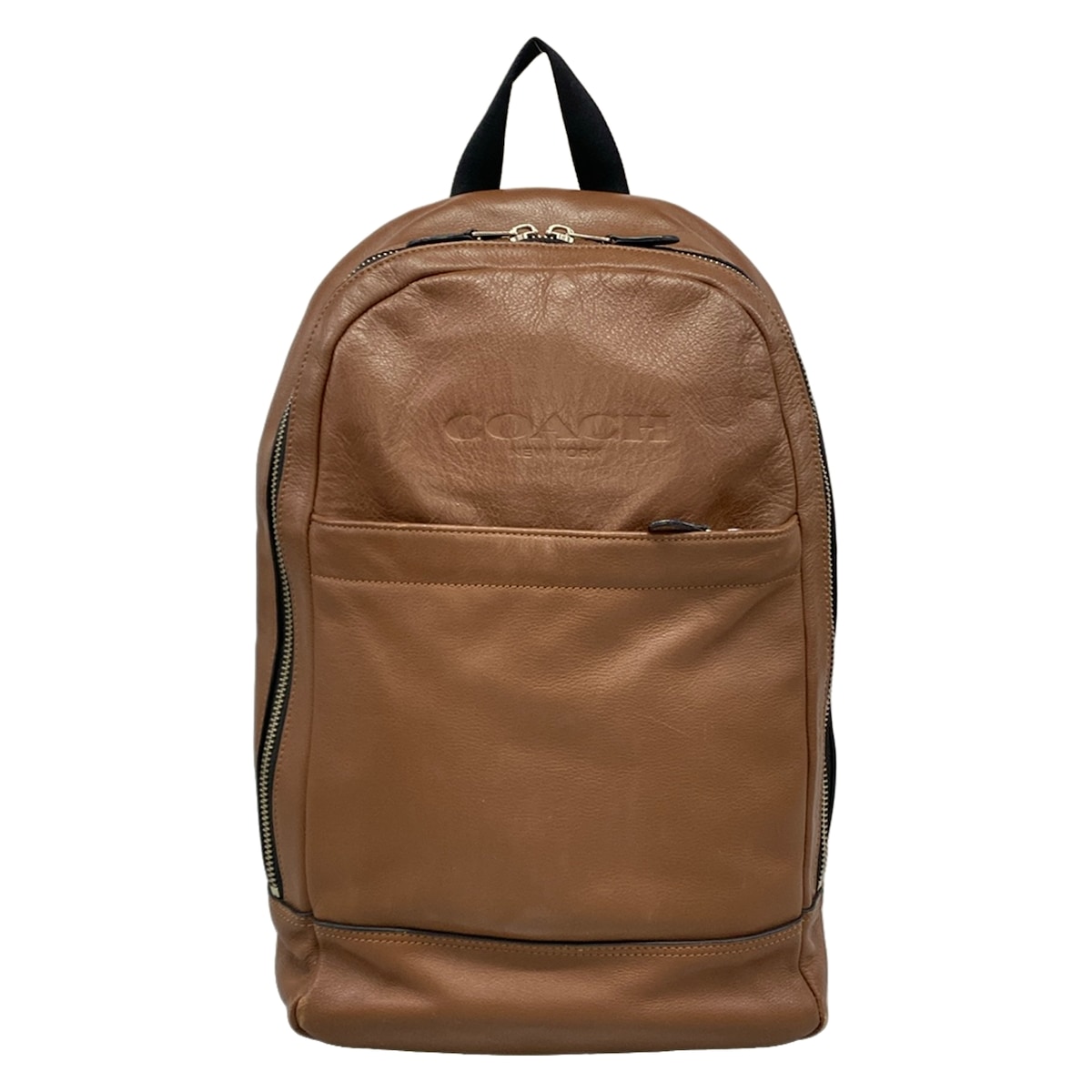 【新着】【中古】COACH(コーチ職) 背嚢 赤銅色 なめし革