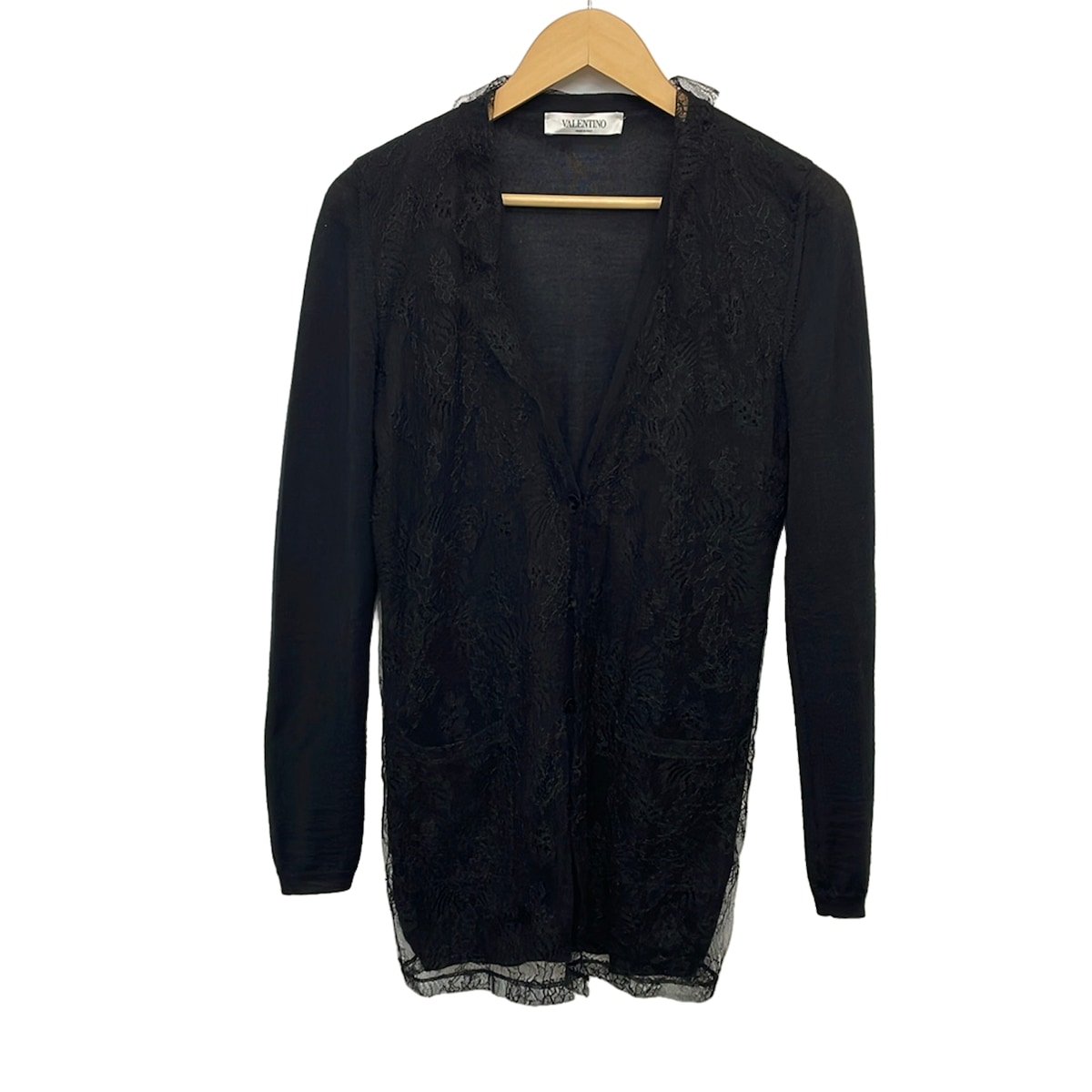 【新着】【中古】VALENTINO(バレンチノ) ジレー 長袖/スピード競技/御花(花) 黒