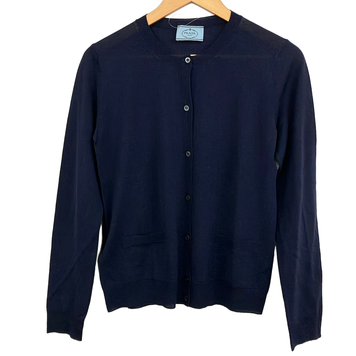 【新着】【中古】PRADA(プラダ) ジレー 長袖 ダークネイビー