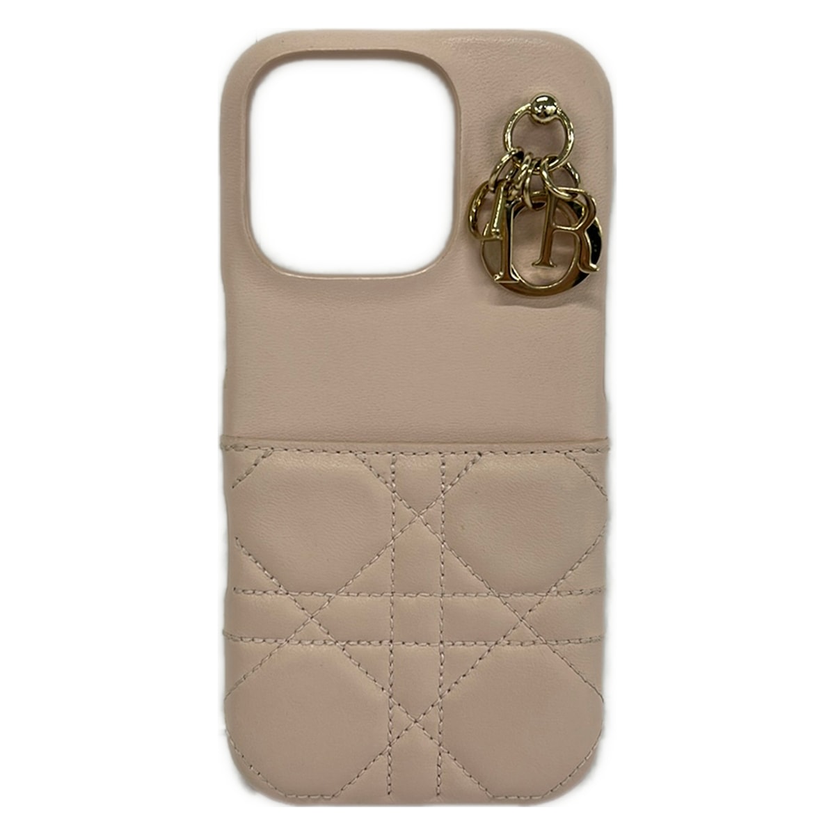 【新着】【中古】DIOR/ChristianDior(クリスチャンディオール/ディオール) レディディオール 持ちはこぶ電話を掛ける入れもの スマートフォンケース 点火装置サクラ色 なめし革