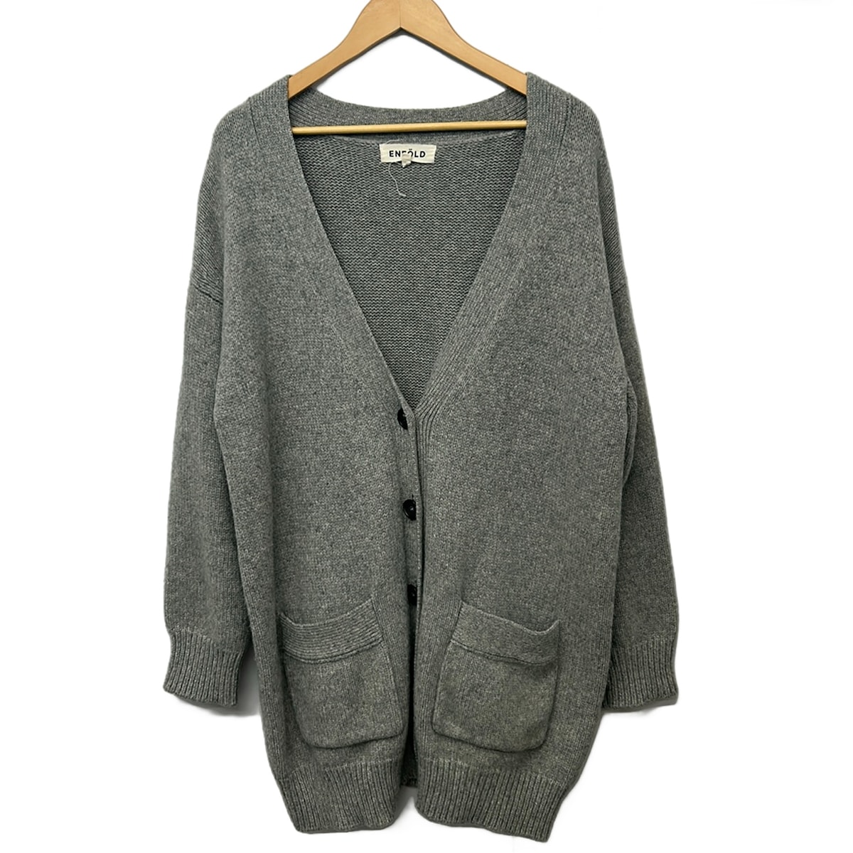 【中古】ENFOLD(エンフォルド) ジレー 長袖 薄墨色
