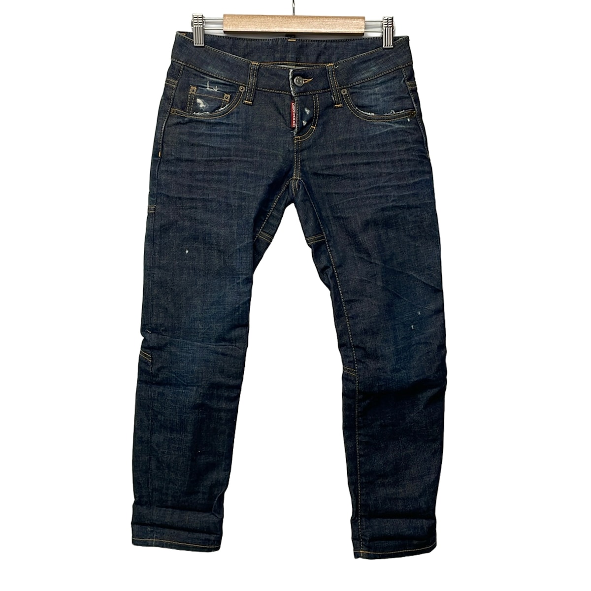 【新着】【中古】DSQUARED2(ディースクエアード) デニム 盛りだくさんレングス/不都合産業 ダークネイビー