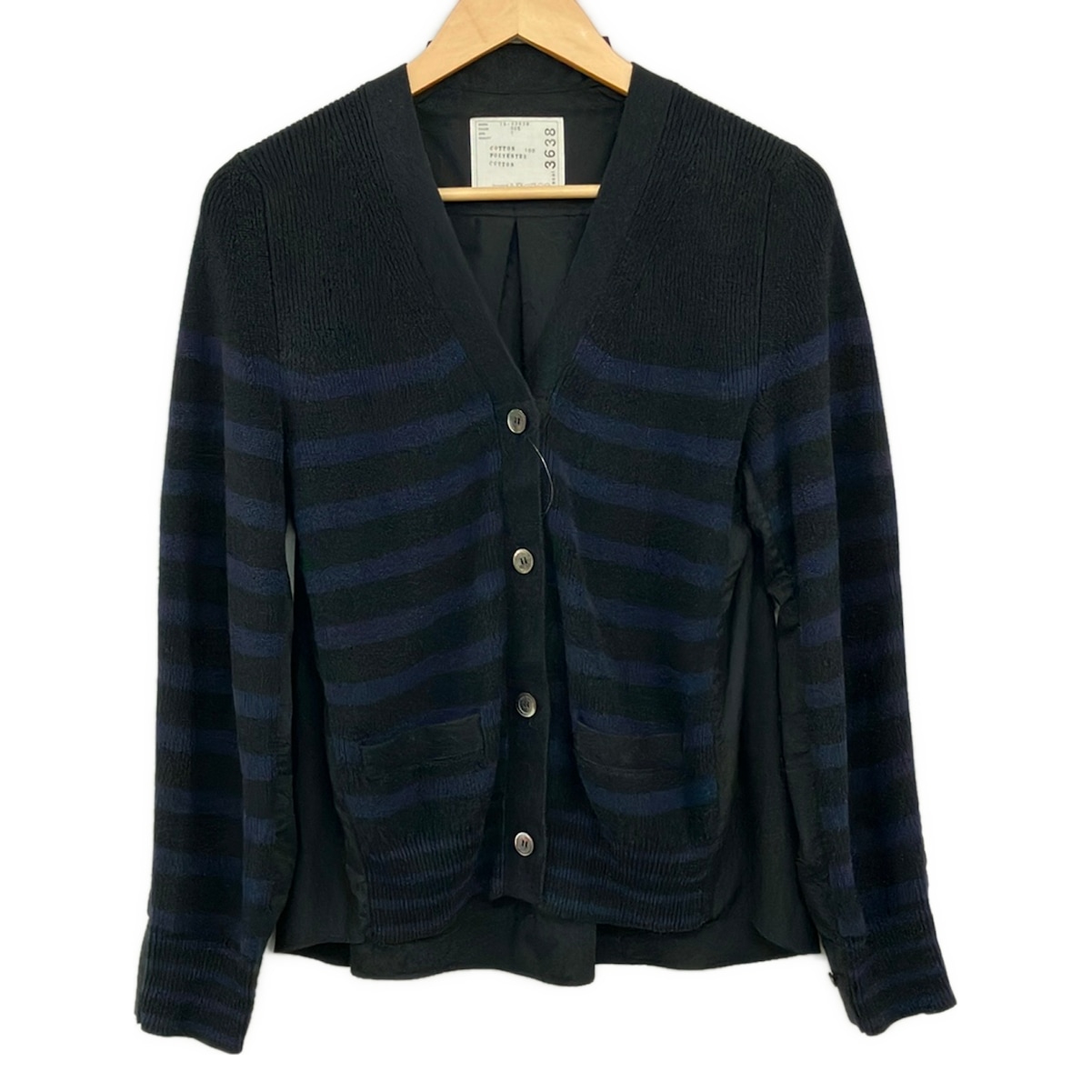 【新着】【中古】Sacai(サカイ) ジレー 長袖/間借り人 黒×米国海軍
