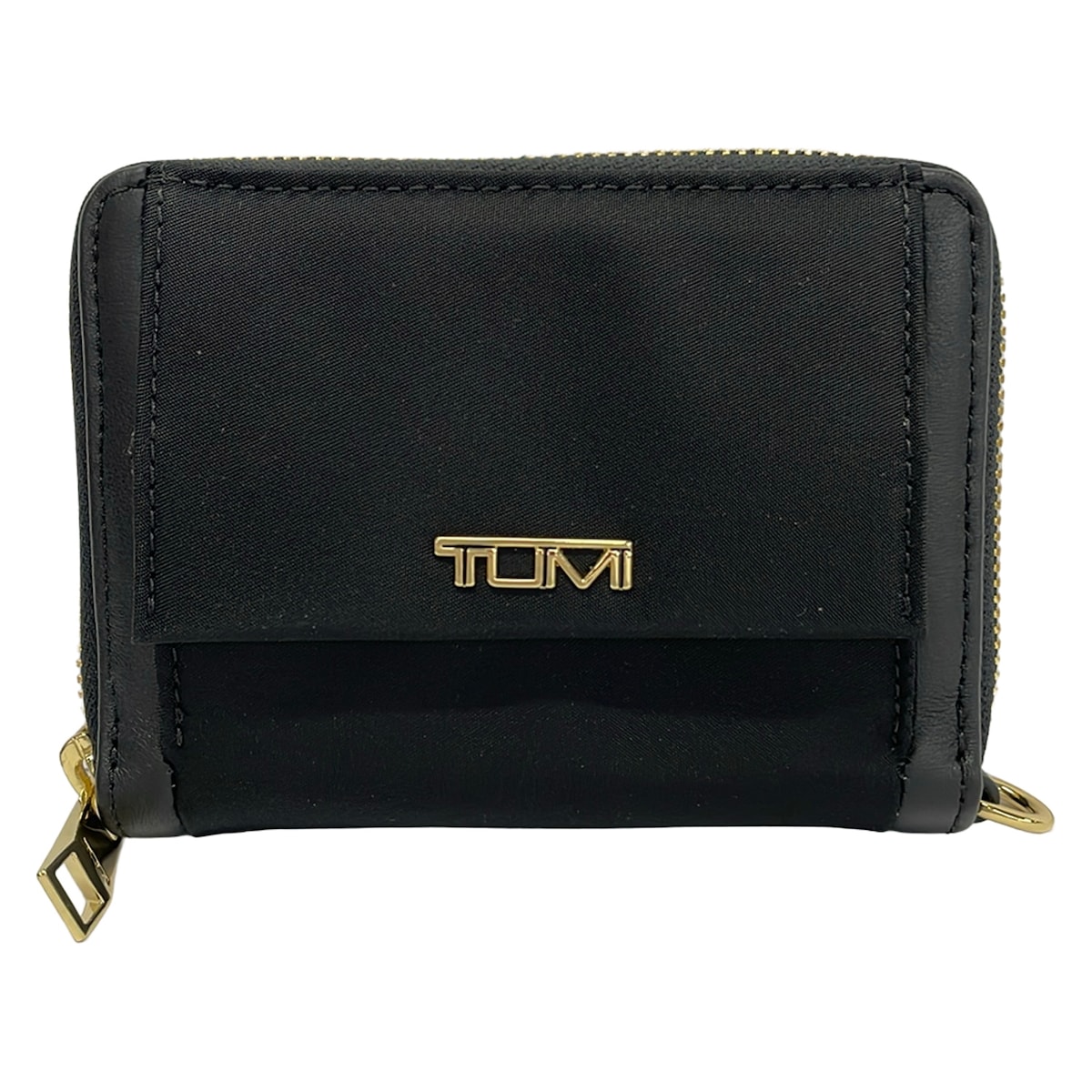 【中古】TUMI(トゥミ) 2つ折り財布 黒 レザー｜ブランディア　店