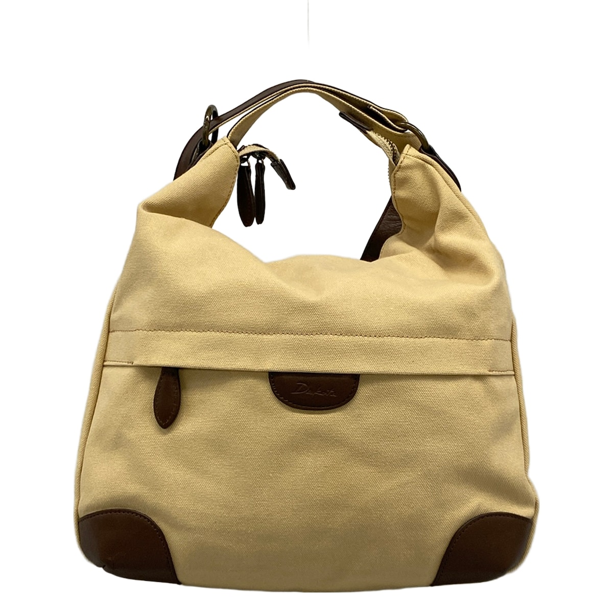 【新着】【中古】Dakota(ダコタ) 背嚢 象牙色×うす暗い赤銅色 なめし革