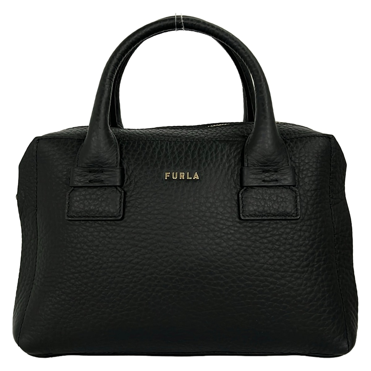 【新着】【中古】FURLA(フルラ) カプリッチョ ハンドバッグ 黒 レザー|ブランディア 店