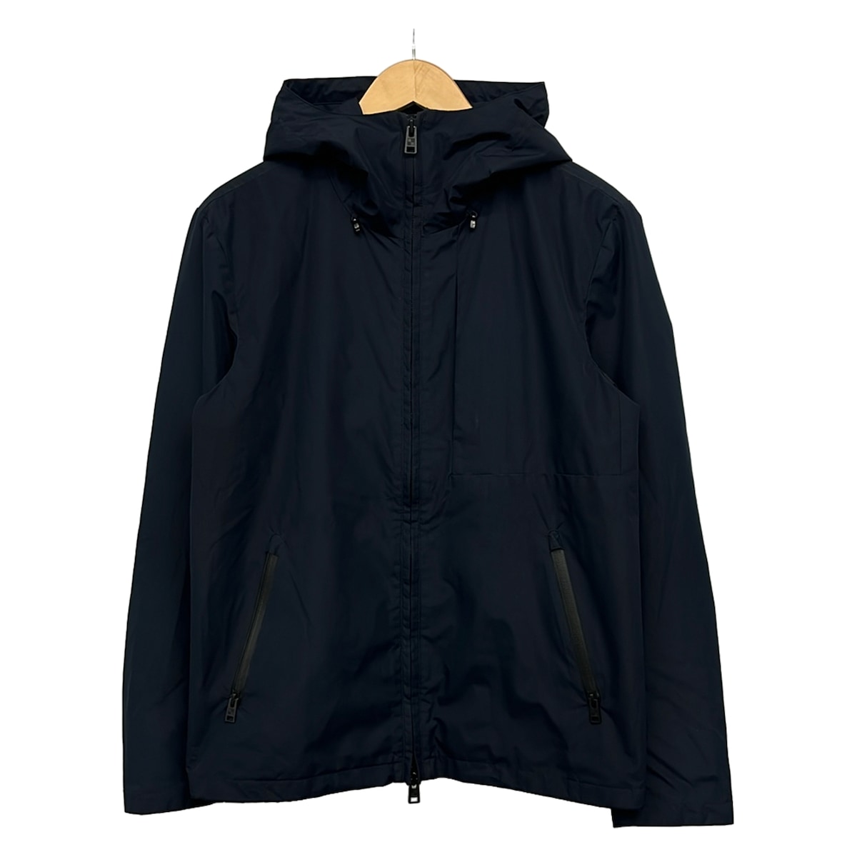 【新着】【中古】WOOLRICH(ウールリッチ) ブルゾン 長袖/ジップアップ/フード付き/春/秋 ダークネイビー|ブランディア 店