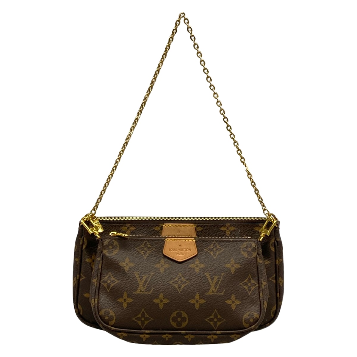 【新着】【中古】LOUIS VUITTON(ルイヴィトン) ミュルティポシェットアクセソワール ショルダーバッグ なめし革