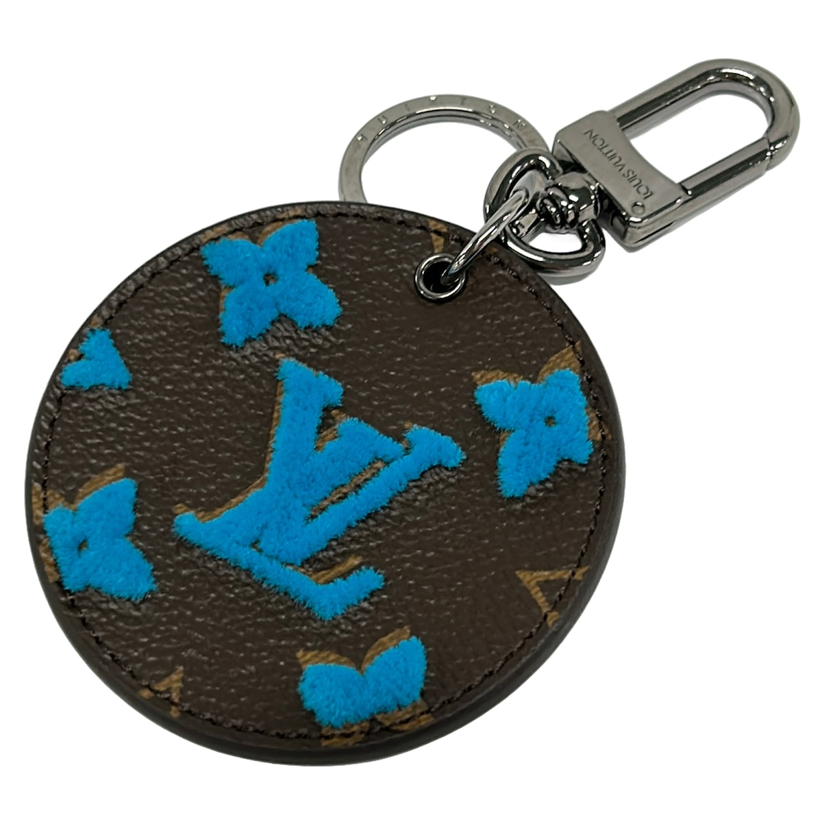 【新着】【中古】LOUIS VUITTON(ルイヴィトン) オポルト クレ・イリュストレ キーホルダー(惹き付ける) 青緑色