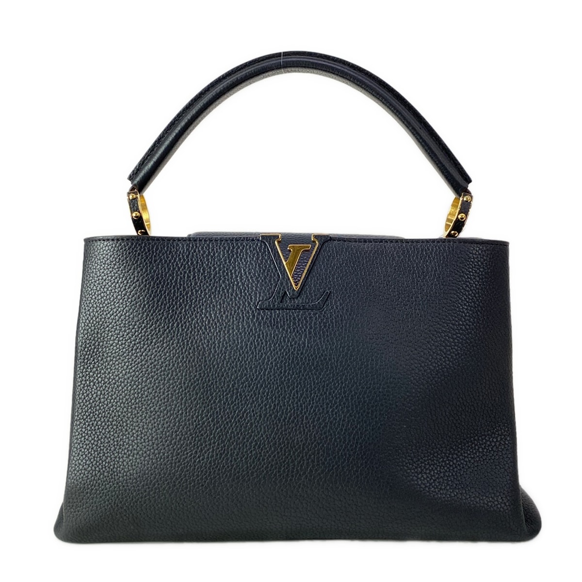 【新着】【中古】LOUIS VUITTON(ルイヴィトン) カプシーヌMM ハンドバック ノワール なめし革