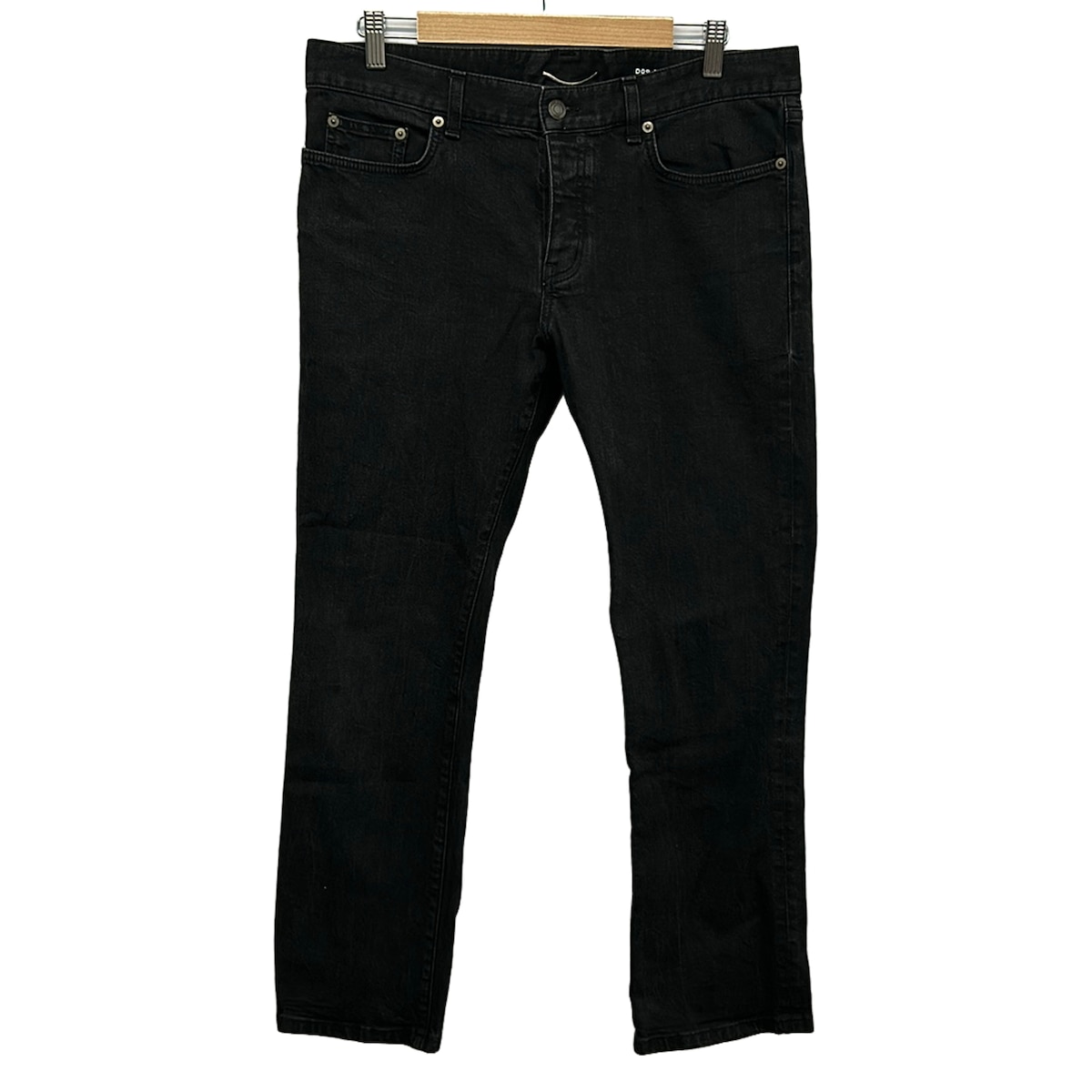 【新着】【中古】SAINT LAURENT PARIS(サンローランパリ) ジーンズ フルレングス/ボタンフライ 黒|ブランディア 店