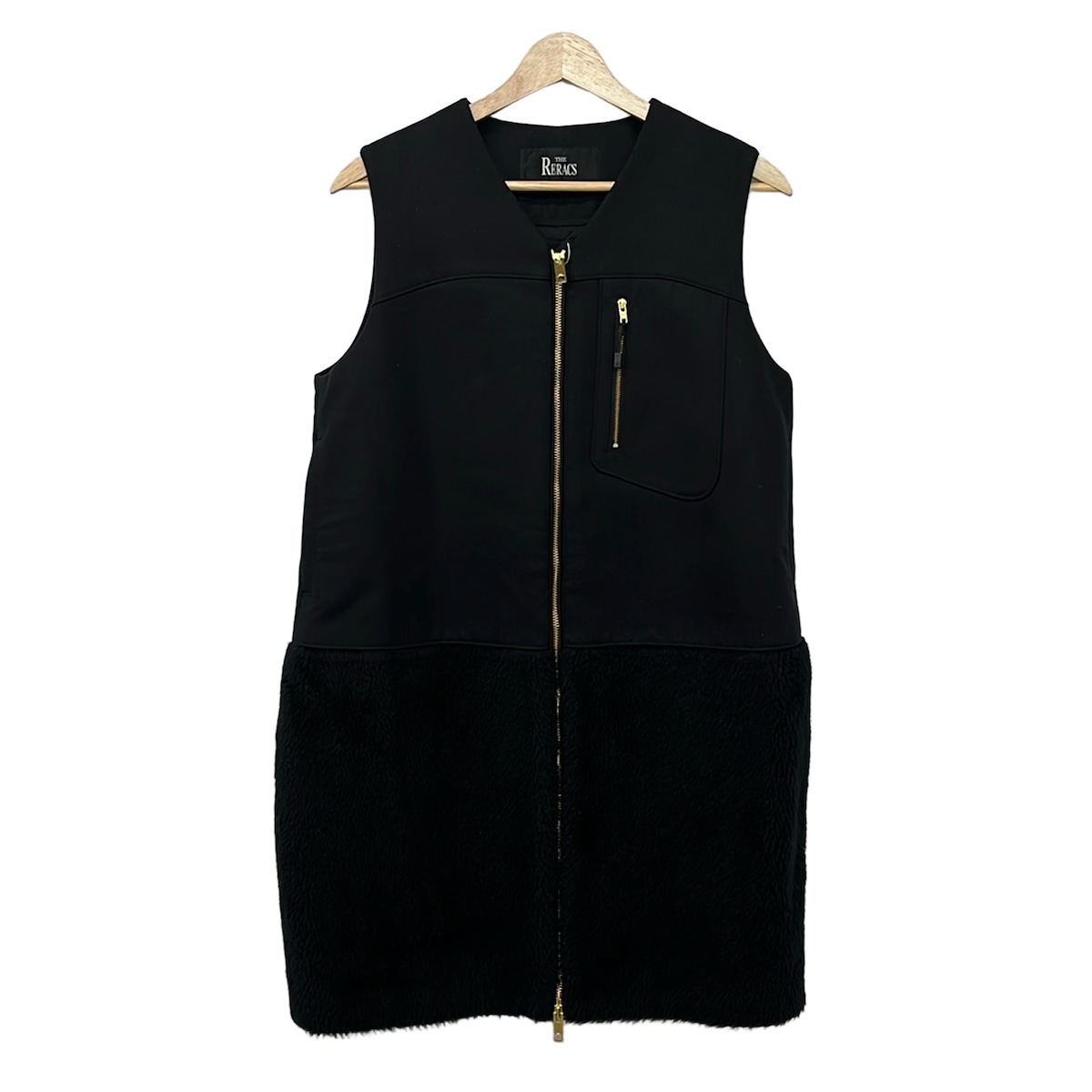 【新着】【中古】THE RERACS(紫はしどいクス) より良い ロング丈/中綿 黒