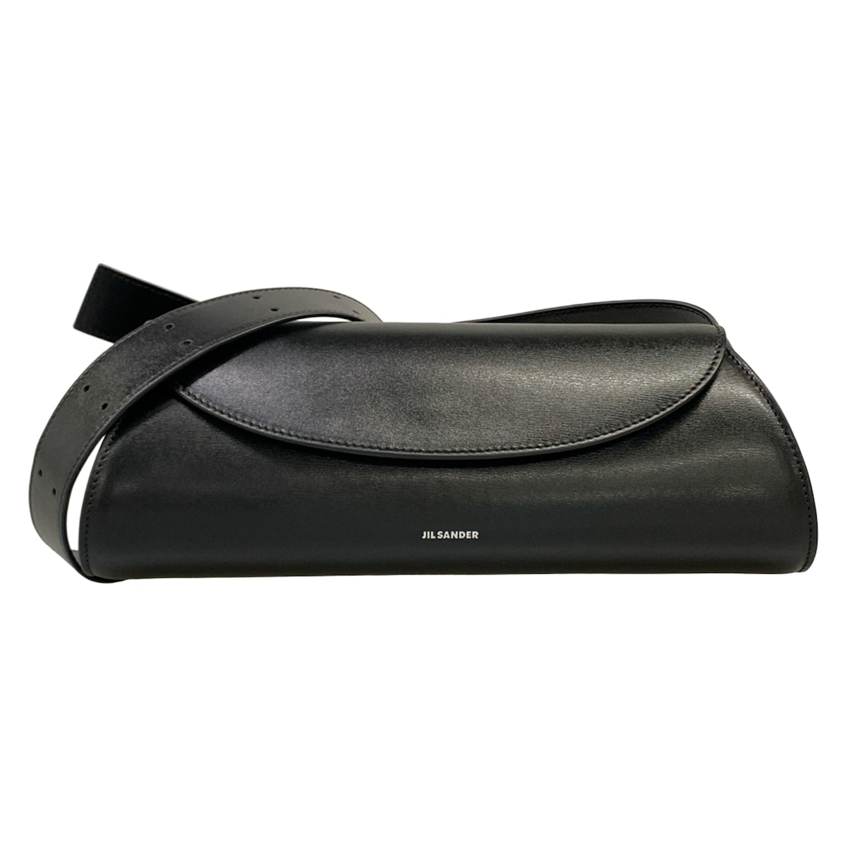 【新着】【中古】JILSANDER(ジルサンダー) カンノーロ ショルダーバッグ 黒 なめし革