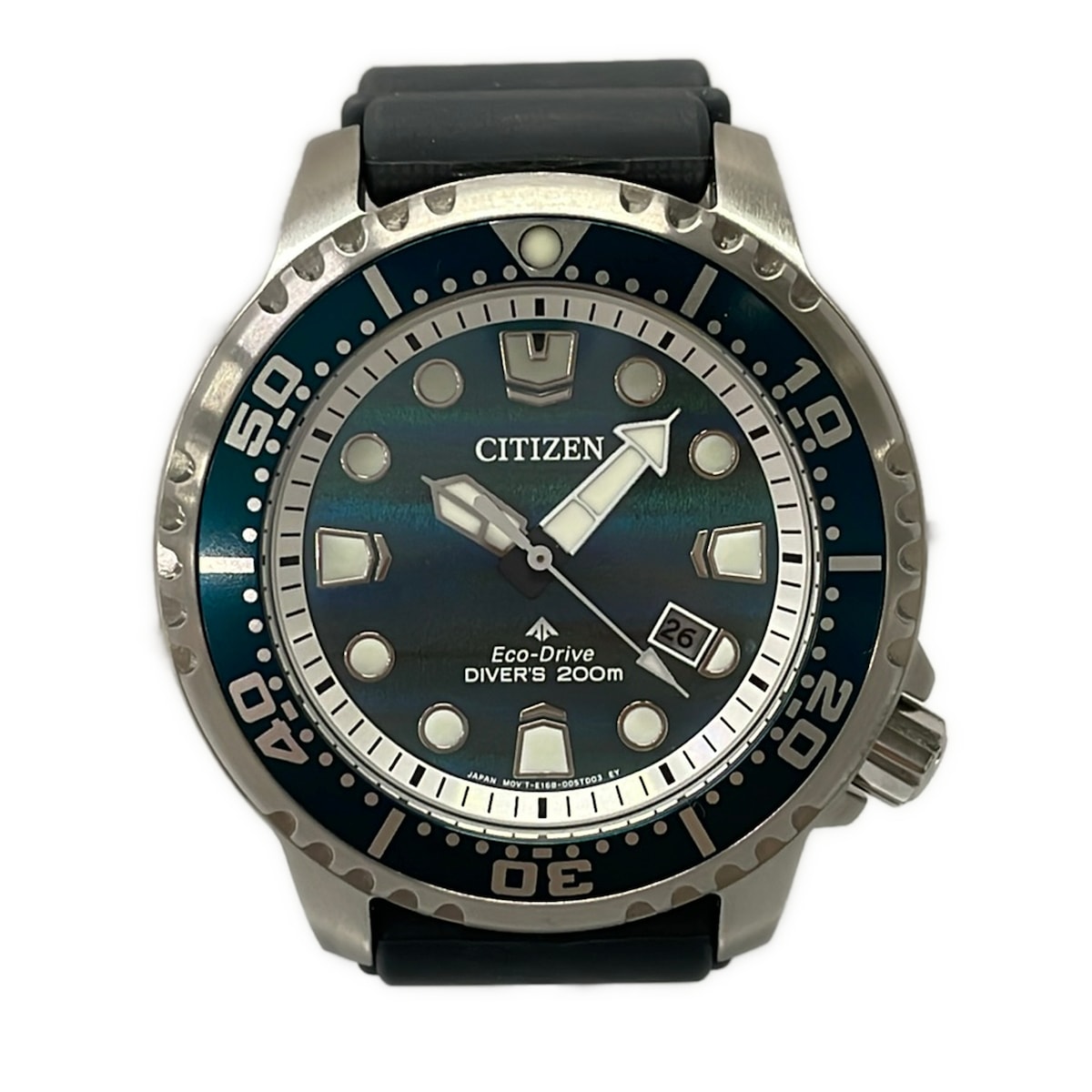 【新着】【中古】CITIZEN(シチズン) PROMASTER(プロマスター) 腕時計 MARINEシリーズ/エコドライブ/構造色文字板/世界限定8700本 グリーン&times;ブルー｜ブランディア　店