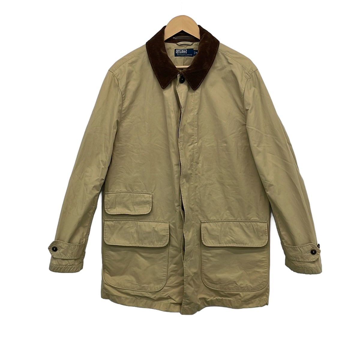 【中古】POLObyRalphLauren(ポロラルフローレン) コート 長袖/秋/冬 ベージュ×ダークブラウン|ブランディア 店