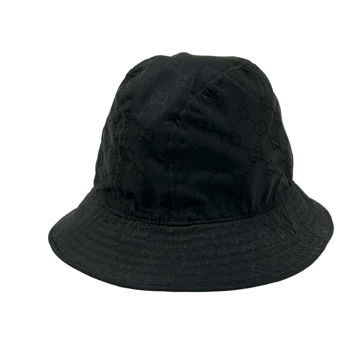 【中古】GUCCI(グッチ) ハット GG柄/シェリー(ウェブ) 黒|ブランディア 店
