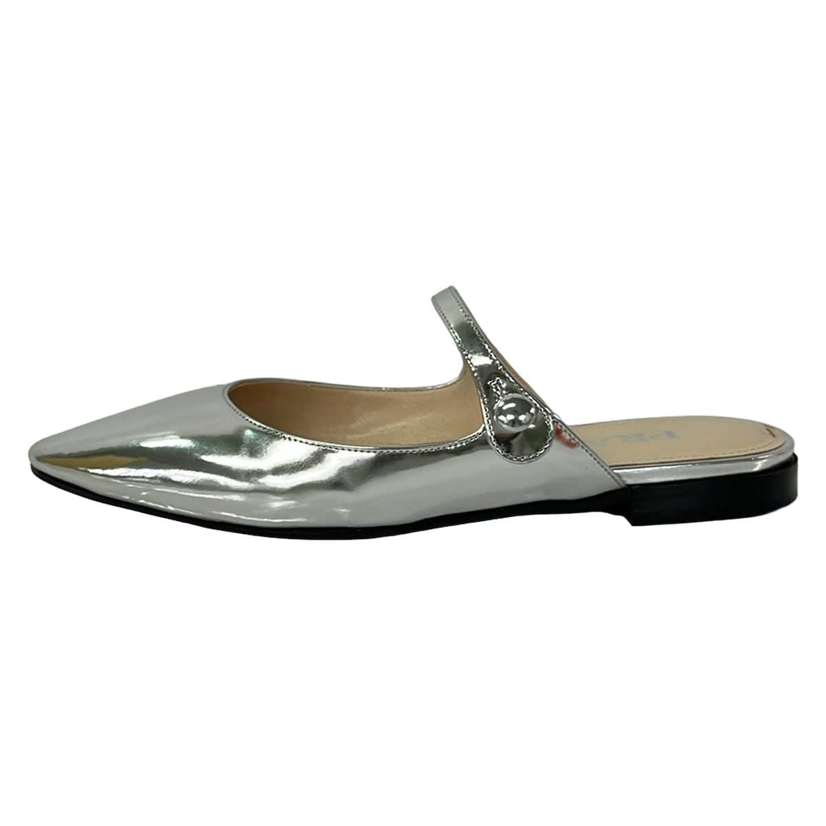 【中古】PRADA(プラダ) ミュール シルバー レザー｜ブランディア　店